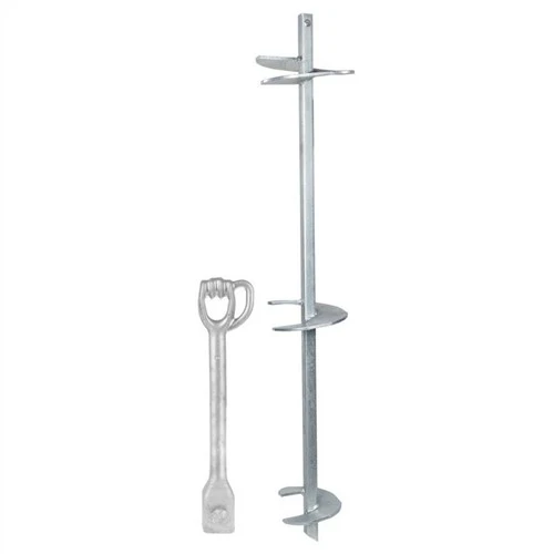 Round Shaft Multi-helix Earth Anchor